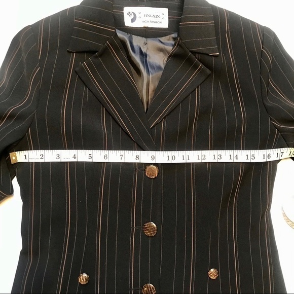 Women Suit Blazer Pants Skirt Striped Custom Made - Picture 4 of 16